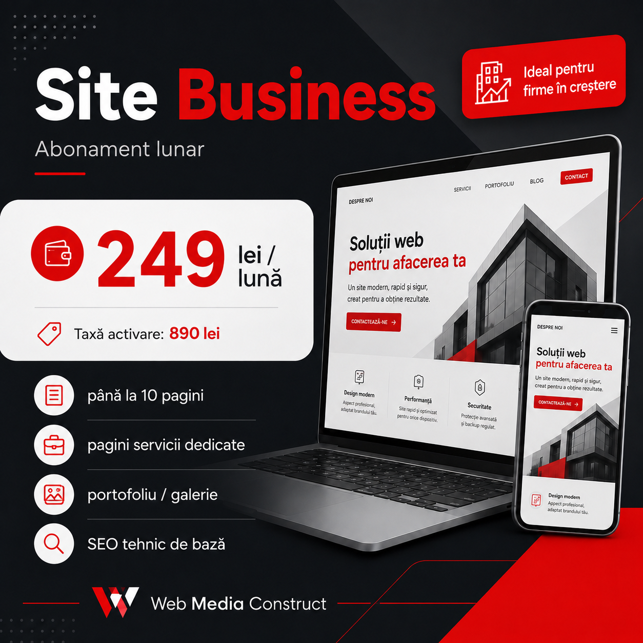 Site Business - abonament lunar